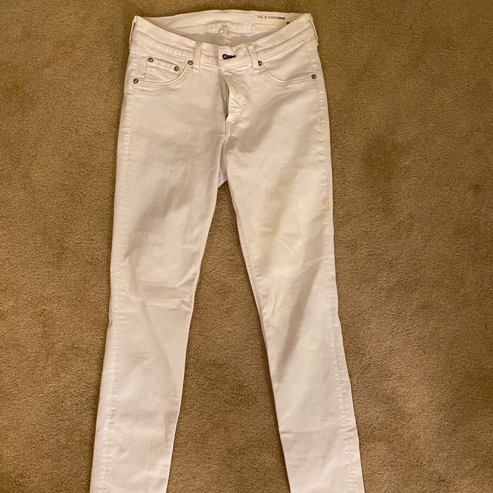 Rag & Bone white skinny jeans size 29